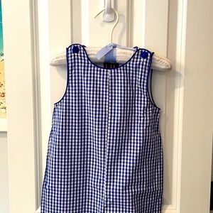 Lil Cactus 2T Blue Check Overall Longall